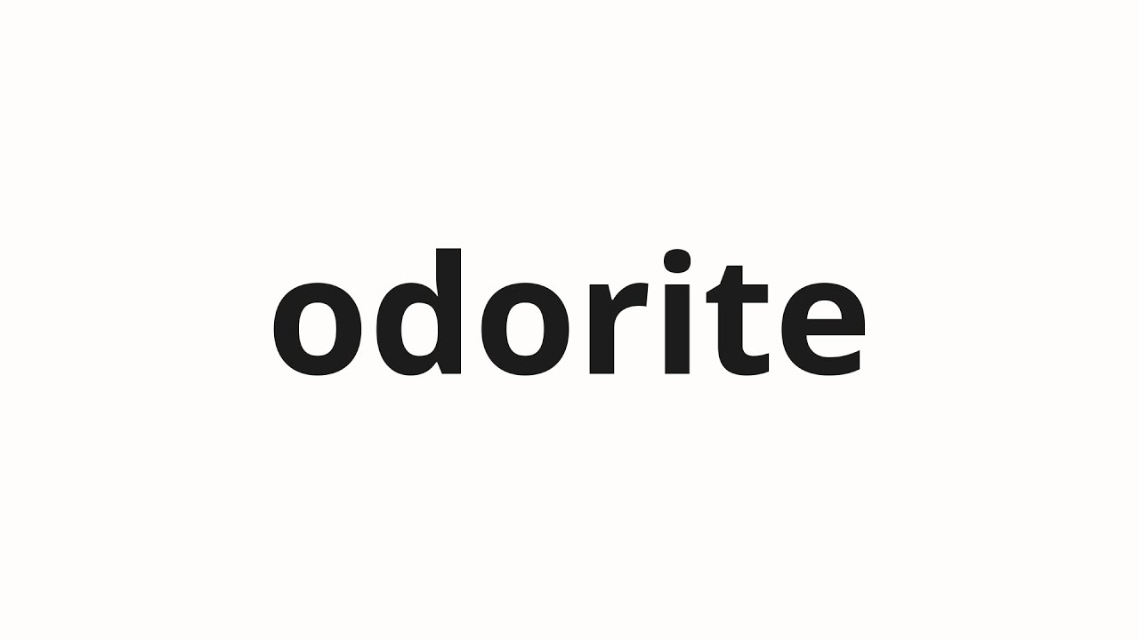 How to pronounce odorite | 踊り手 (The dancer in Japanese)