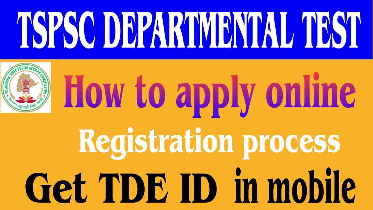 How to apply for TSPSC departmental test online in mobile