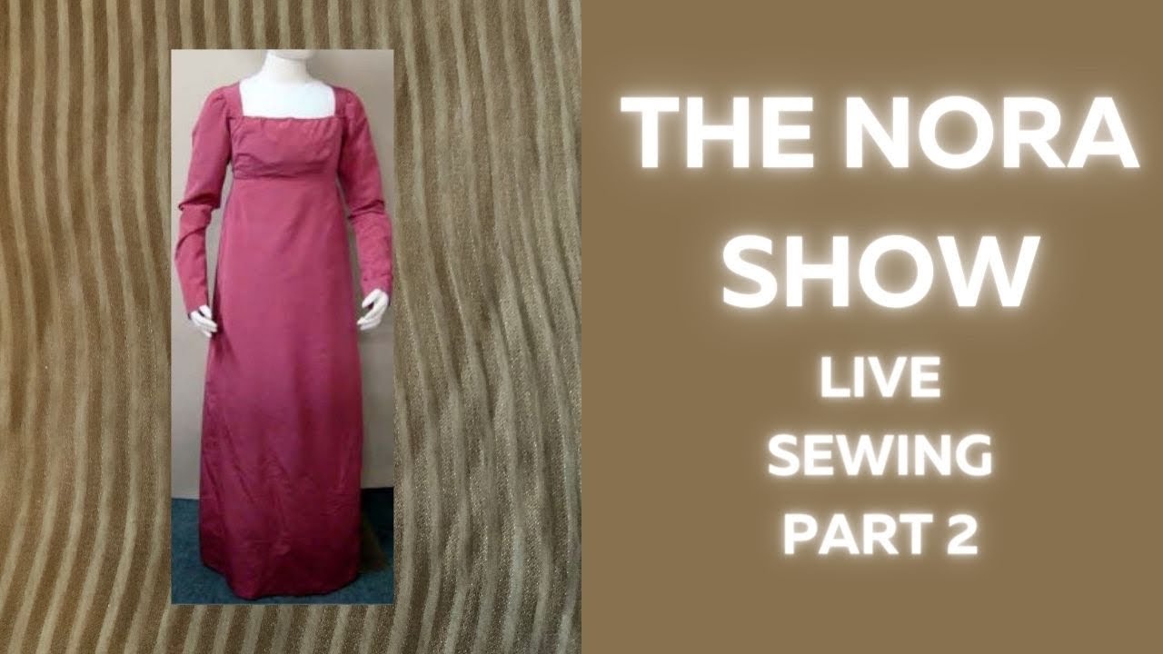 Sewing Laughing Moon Regency Pattern 126 -  Ladies’ Round or Trained Gown with Bib Front