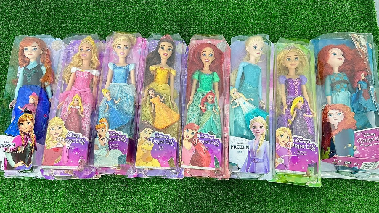 ASMR 5 MYSTERY SURPRISES Disney Princess Mattel Miniature Dolls Satisfying Unboxing NO Talking Video