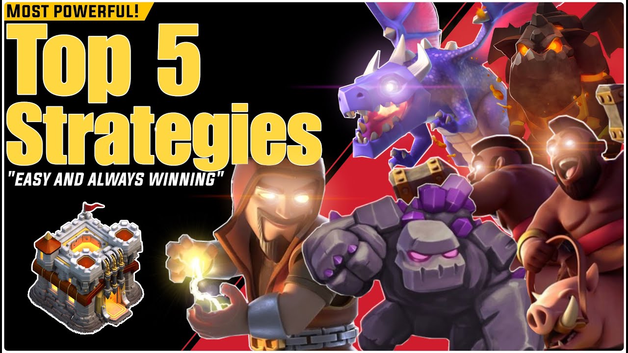Top 5 Attack Strategies TH11 | Best Th11 Attack strategies 2023