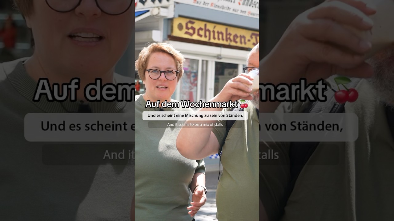 Auf dem Wochenmarkt #shorts #slowgerman #germanlearning