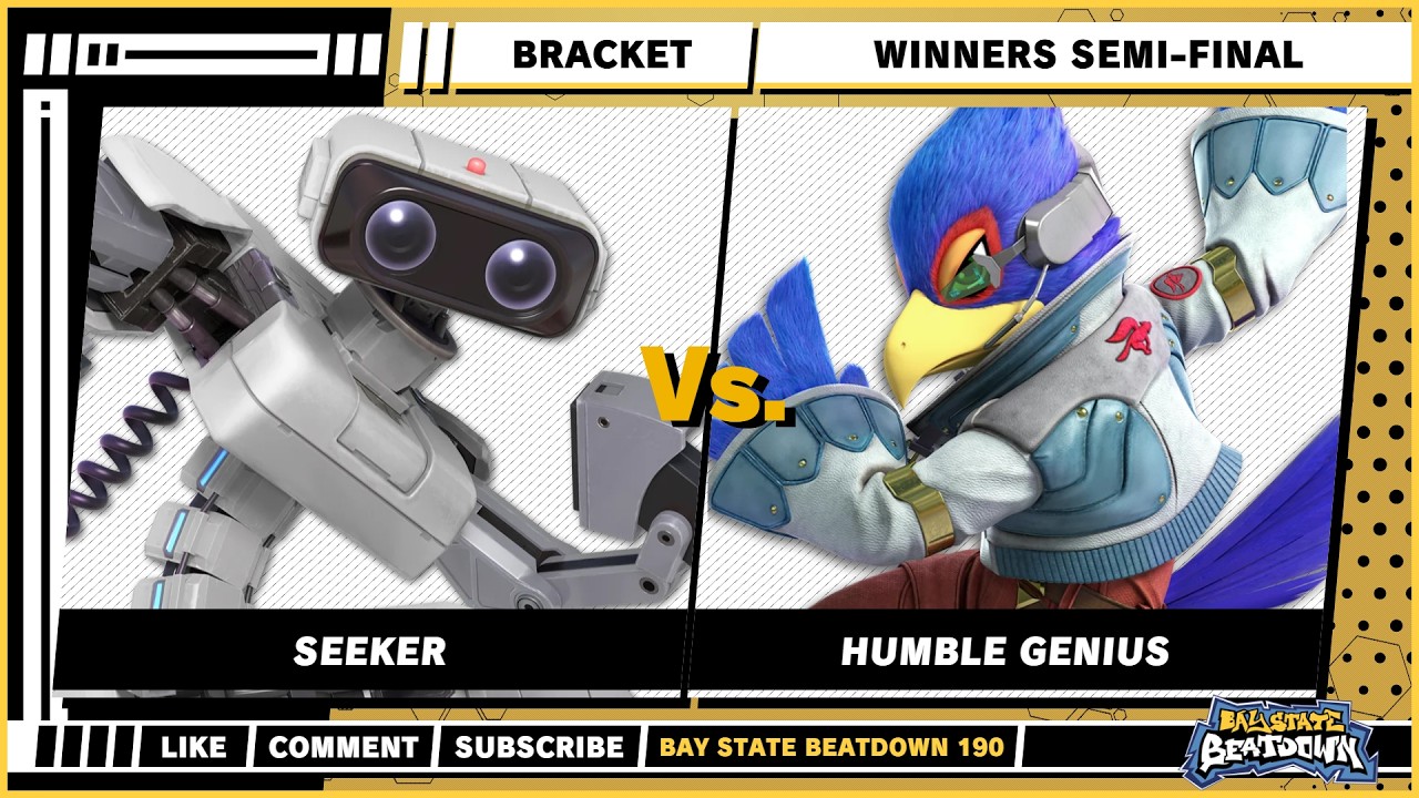 Bay State Beatdown 190 - Winners Semi-Final - Seeker (R.O.B) VS Humble Genius (Falco) - SSBU Singles