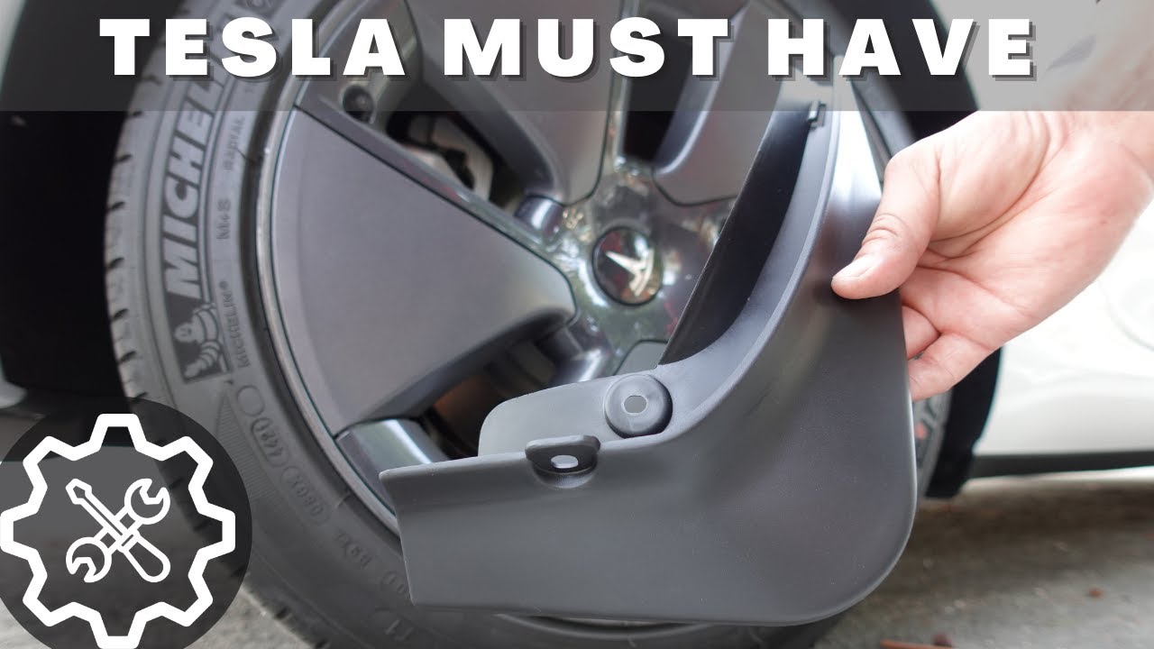 Улучшение внешней защиты: установка брызговиков на Tesla Model 3