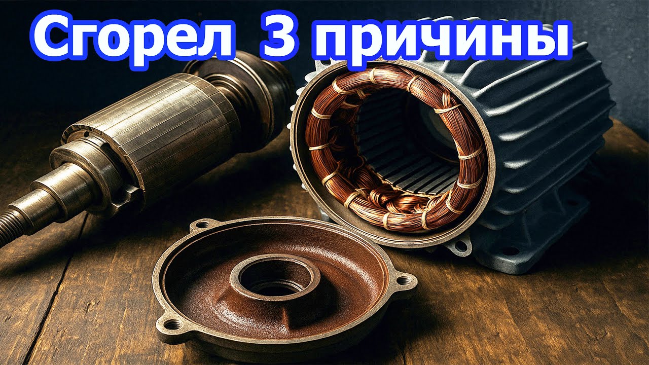 Электродвигатель Сгорел Изза Этих Трех Причин