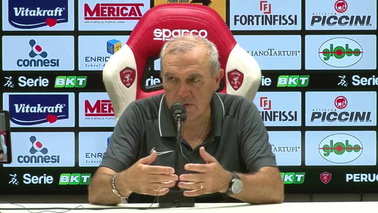 Perugia-Trapani 1-2. Mister Fabrizio Castori dopo la gara