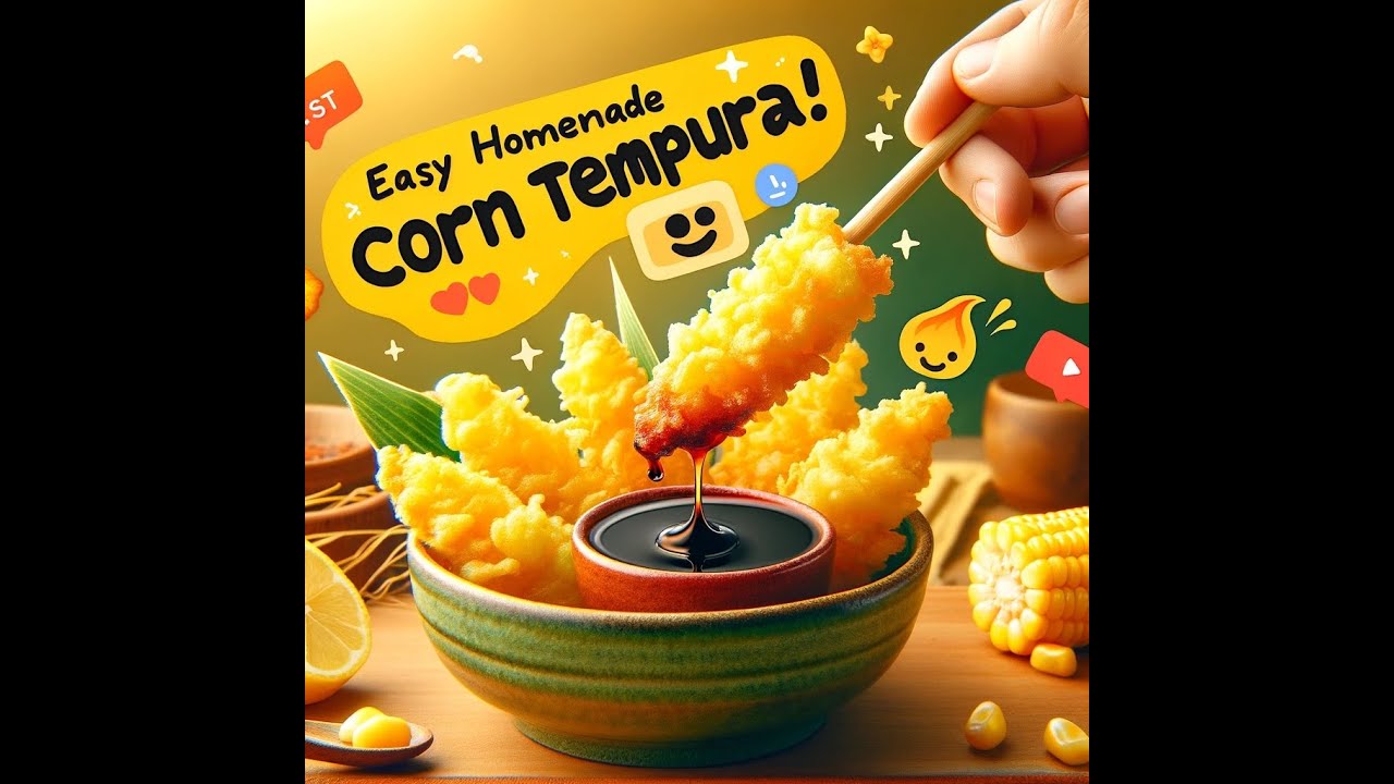 🌽 Crunchy Delight: Easy Homemade Corn Tempura Recipe! | Quick & Delicious Snacks 🍤