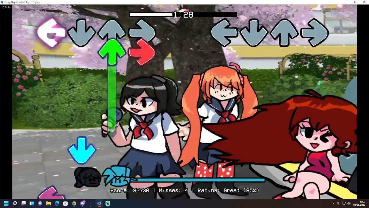 Yandere Simulator FNF Mod - Gameplay