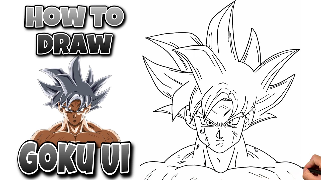 How To Draw Goku Ultra Instinct | Dragon Ball Super #gokuultrainstinct #drawing