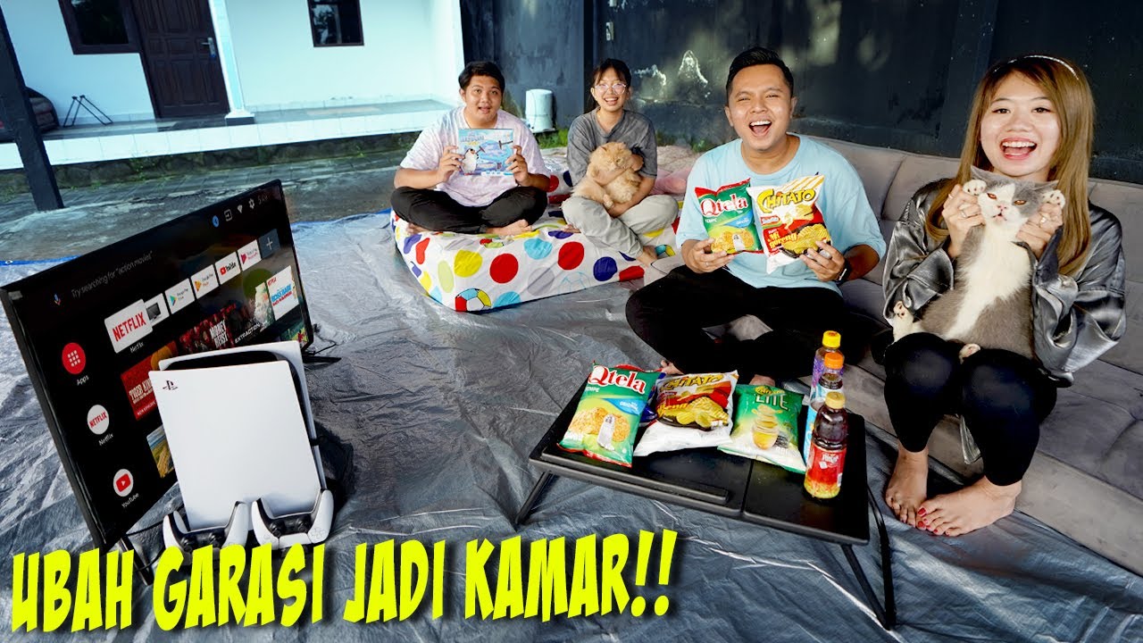 UBAH GARASI JADI KAMAR TIDUR!! TEMPAT TIDUR BARU SAMPAI TENGAH MALAM!!