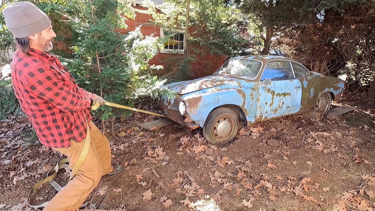 Rescued 1970 VW Karmann Ghia Sitting For 30 Years!