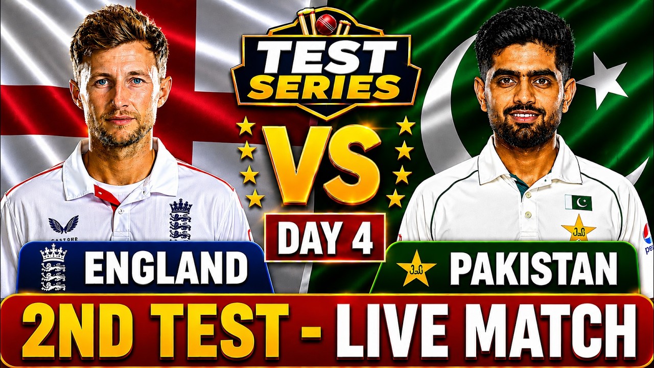 Pakistan vs England 2nd Test Match DAY 4 | PAK vs ENG Live Match