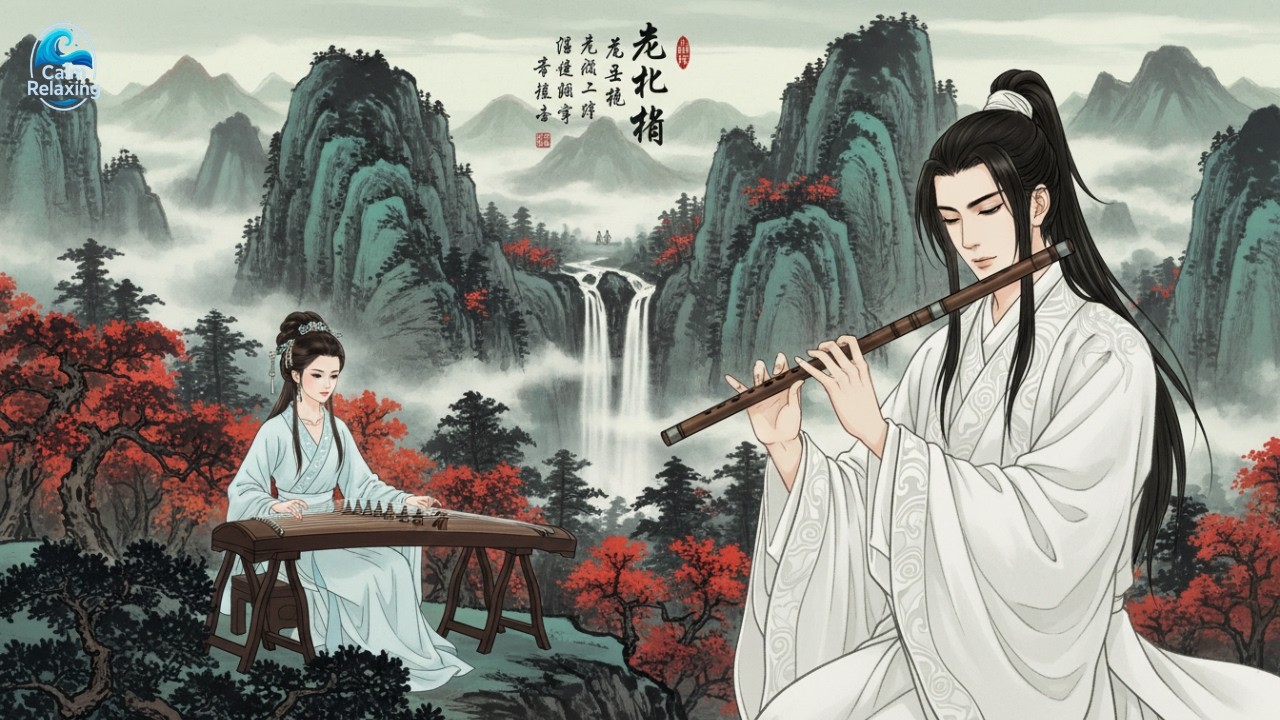 Peaceful Chinese Instrumental 🍂 Flute & Guzheng | Stress Relief & Meditation