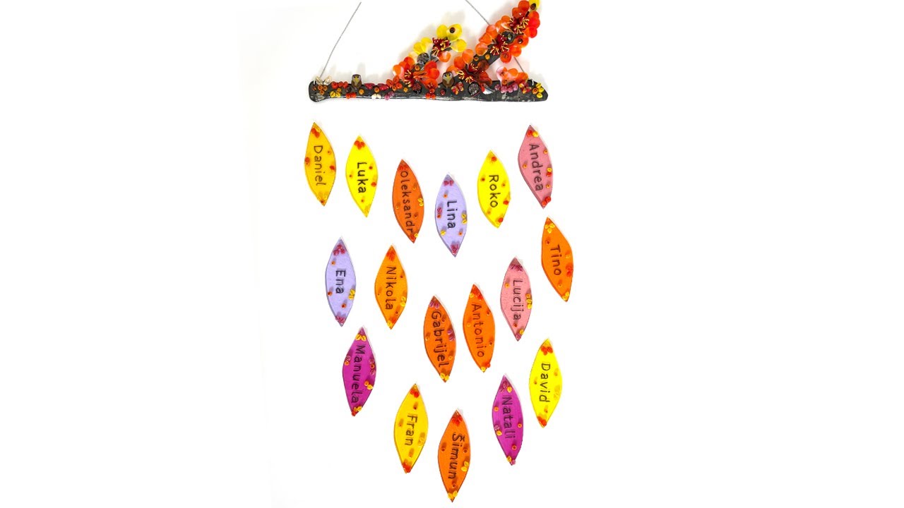 Fused Glass Wind Chimes, Bullseye 90COE