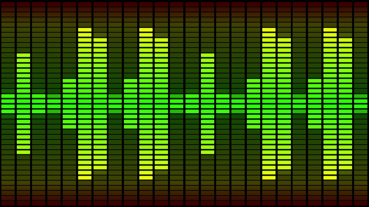 Vintage Equalizer Music Bars Audio Meter Loop Visualizer Background 4K Free