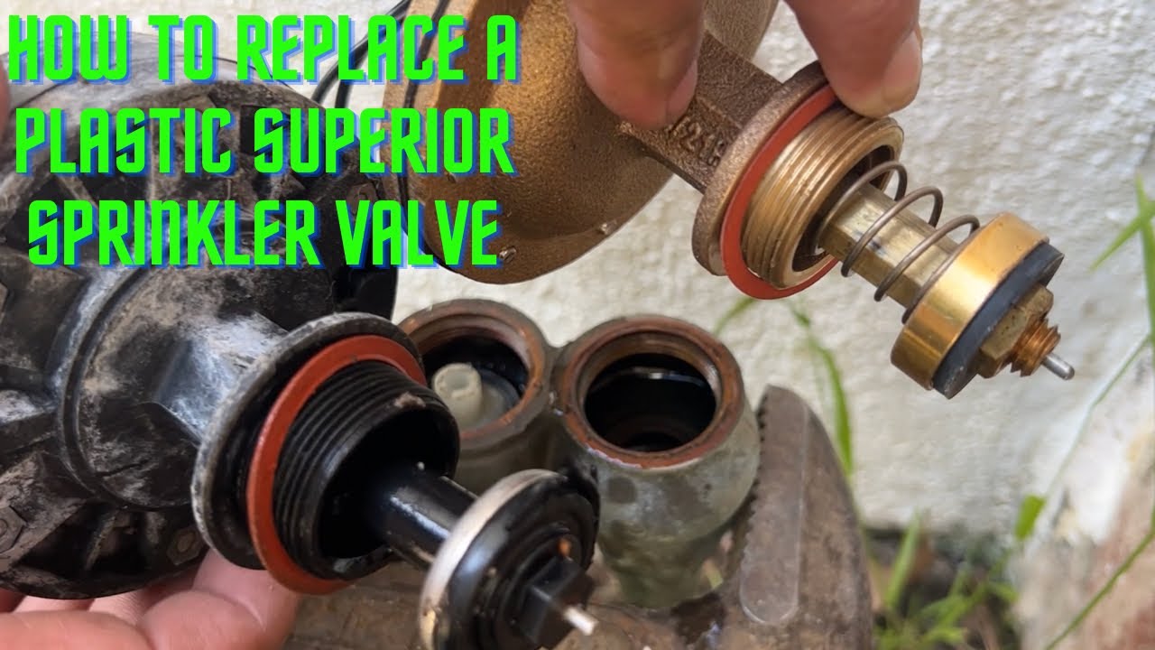How to replace a plastic superior valve for a brass valve