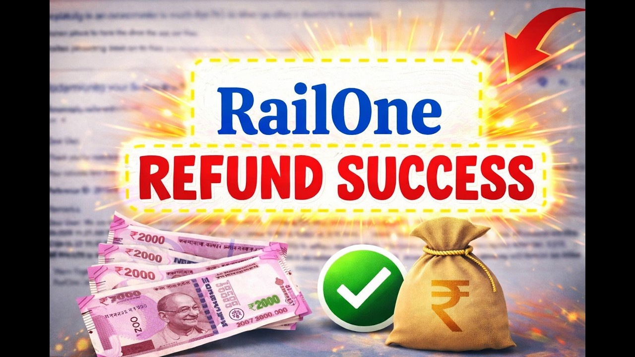 How I Got My RailOne Refund #railone  #refund #tips