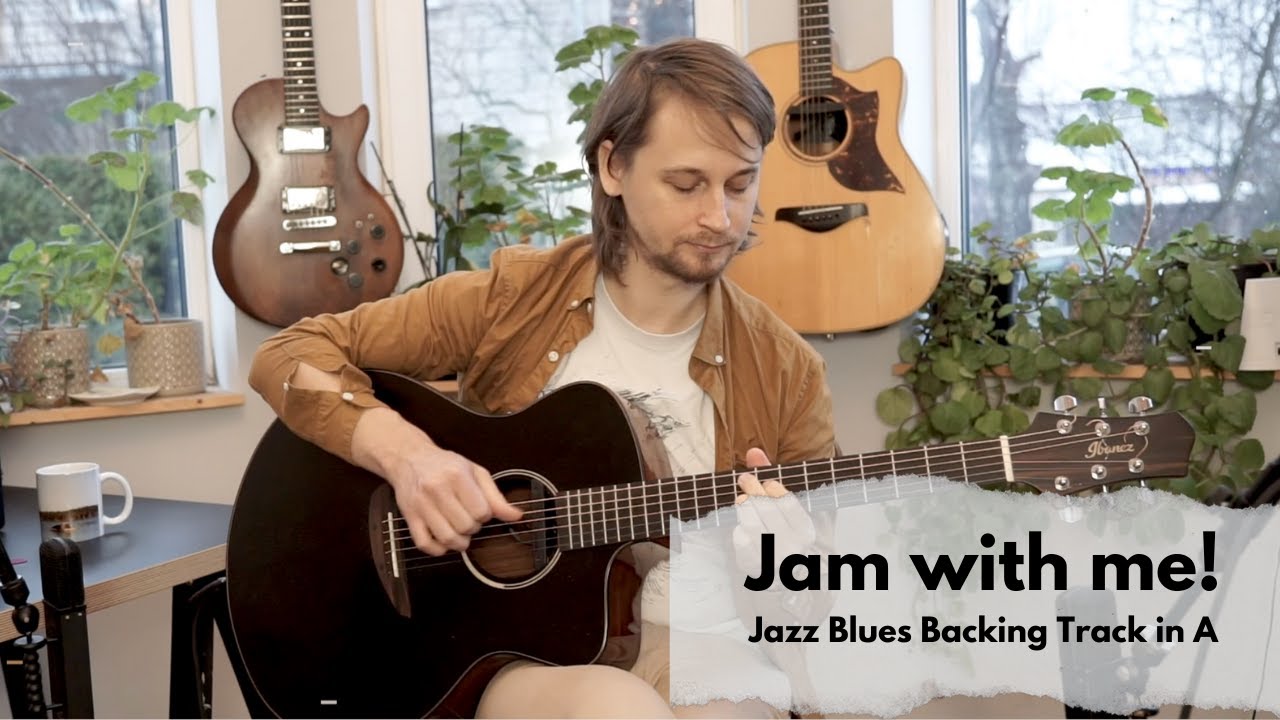 Jam track // Jazz Blues Backing Track in A (fast & slow)
