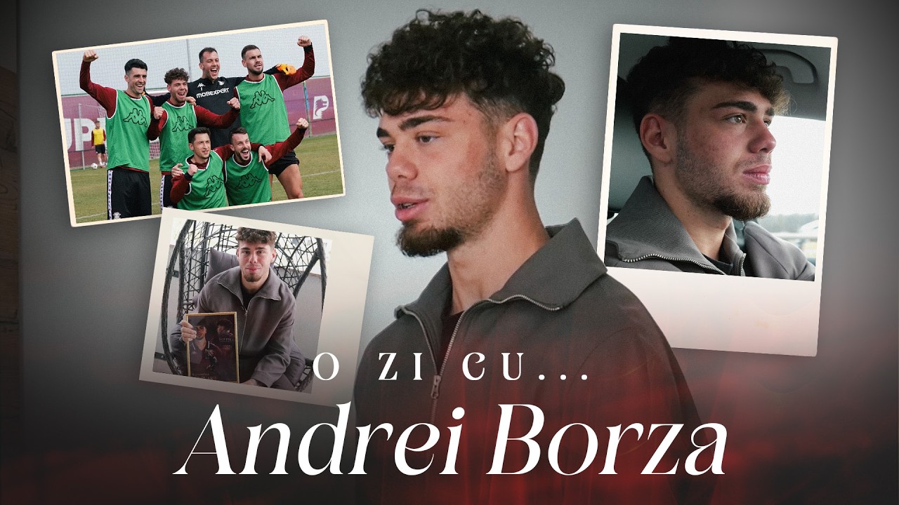 🎬 O zi cu Andrei Borza | Viața la Rapid, &icirc;ntre liniște, muncă și visuri mari