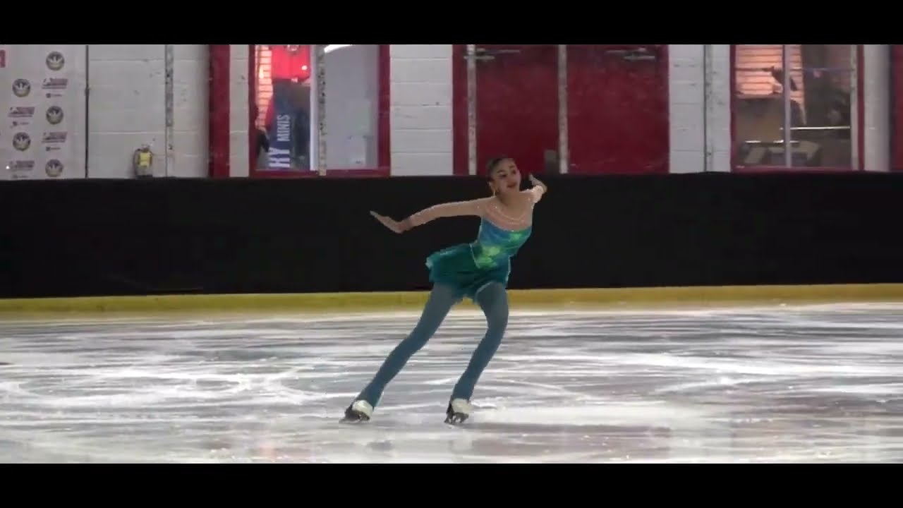 Malak Faisal Zafar - Landing Triple Jumps in an official US Figure Skating Championship Competition.