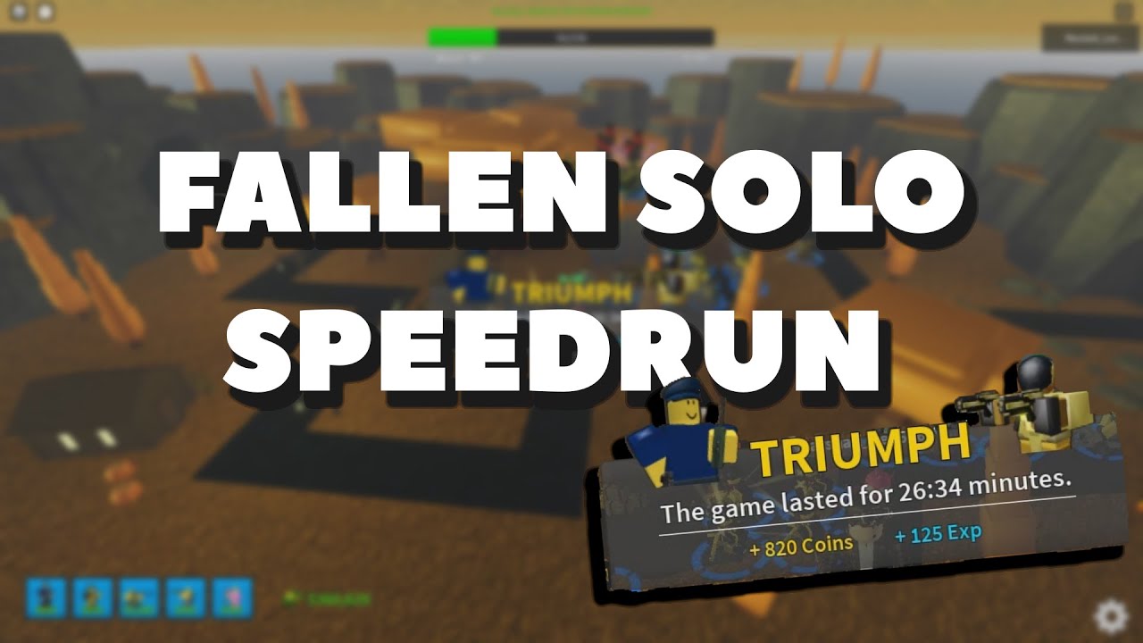 [OLD DAYS] FALLEN SOLO Speedrun | Tower Defense Simulator ROBLOX