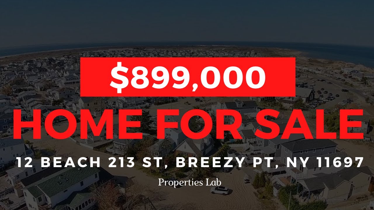 $899,000 + House For Sale  + 12 Beach 213 St, Breezy Pt, NY 11697