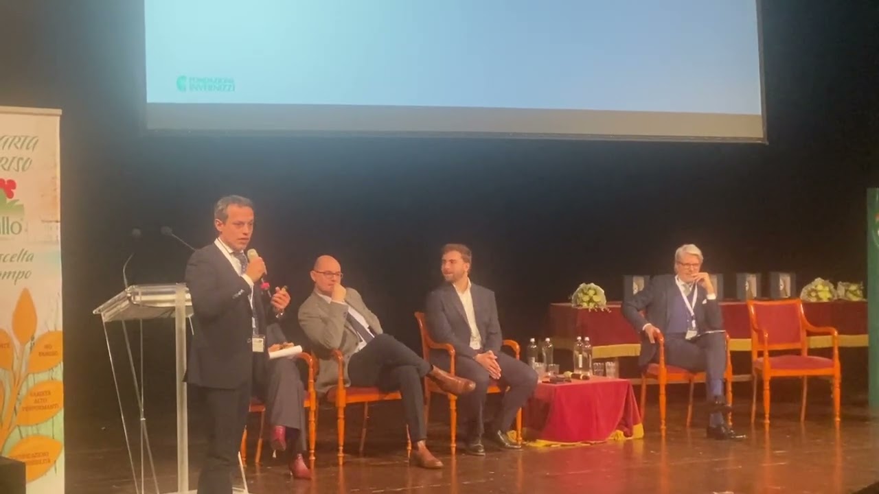 Vitaliano Fiorillo (Bocconi) parla dei concimi organici al premio Preve di Riso Gallo 
