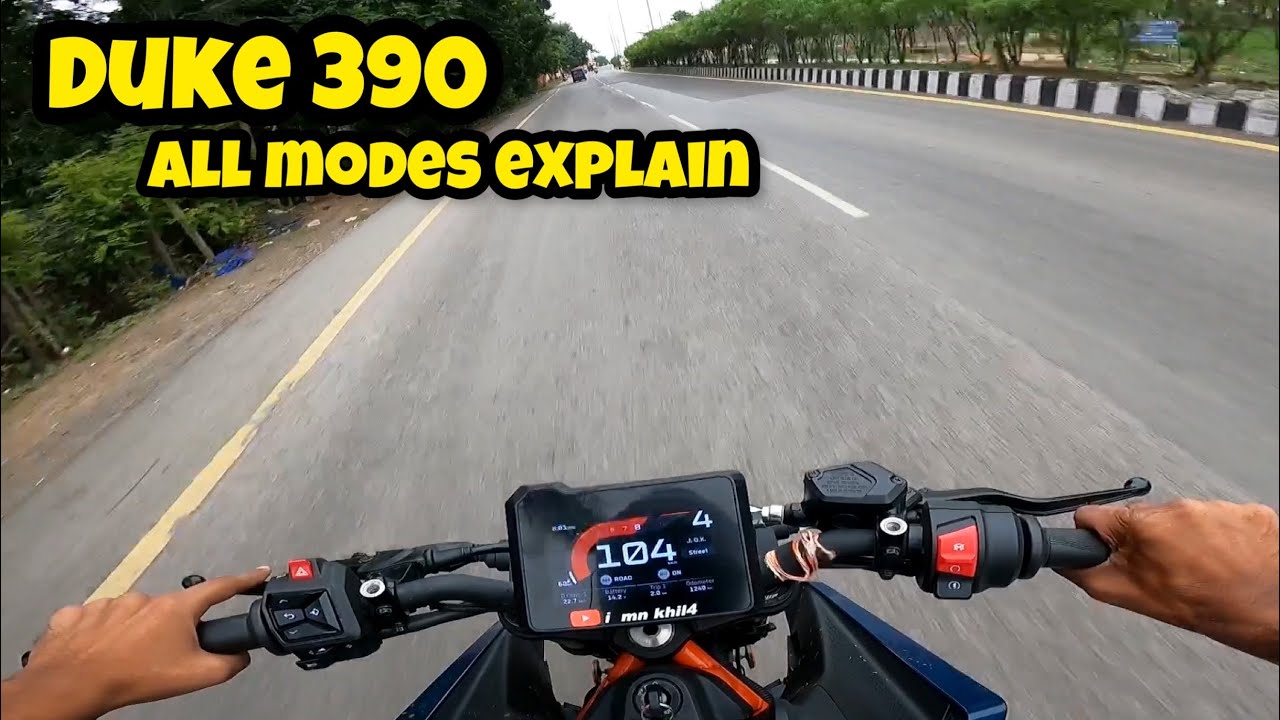 DUKE 390 GEN3 ALL MODES EXPLAIN | Duke 390 Display Features Explain | Duke390 Riding Modes