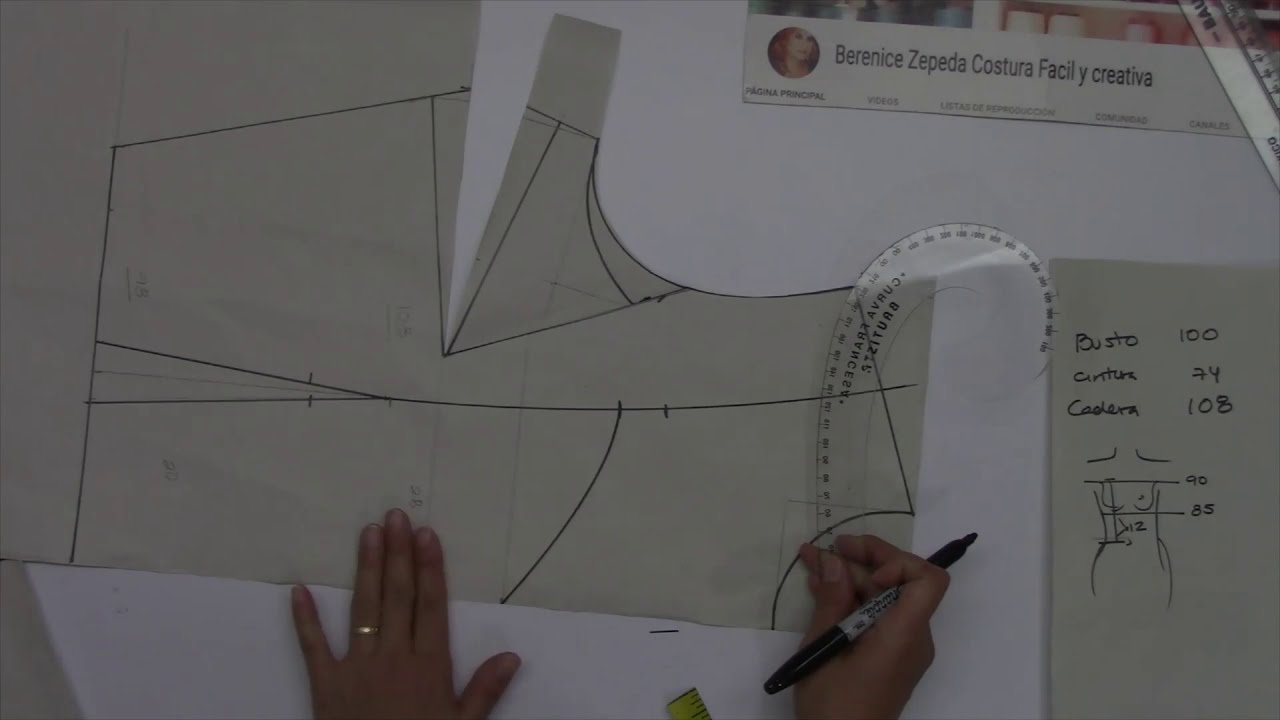 STRAPLESS 👗 parte 5 -2 -COMO PERSONALIZAR MOLDES DESDE UN BÁSICO -APRENDE A AJUSTAR MOLDES