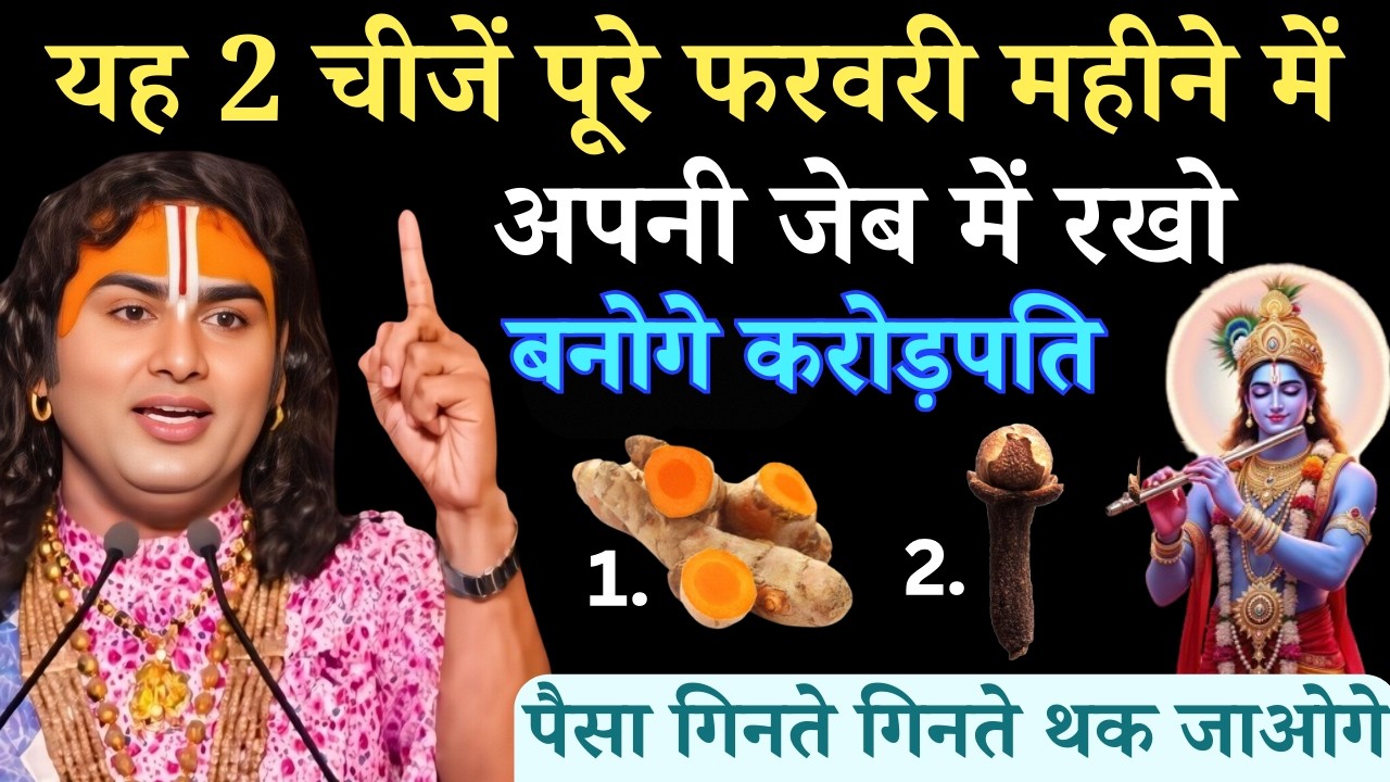यह 2 चीजें पूरे फरवरी महीने में अपनी जेब में रखो, पैसा गिनते गिनते थक जाओगे | Aniruddhacharya Ji