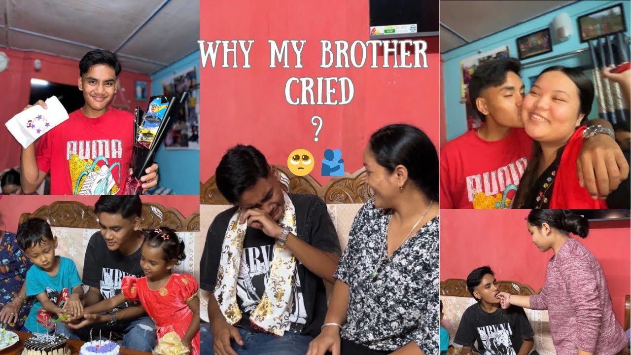 My brother got emotional and cried  🥺🫂