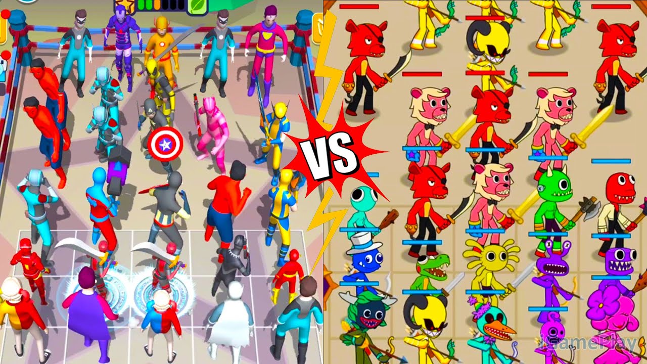 Merge Supper Hero Vs Merge Monster Friends ⭐ Merge Simulator Battles