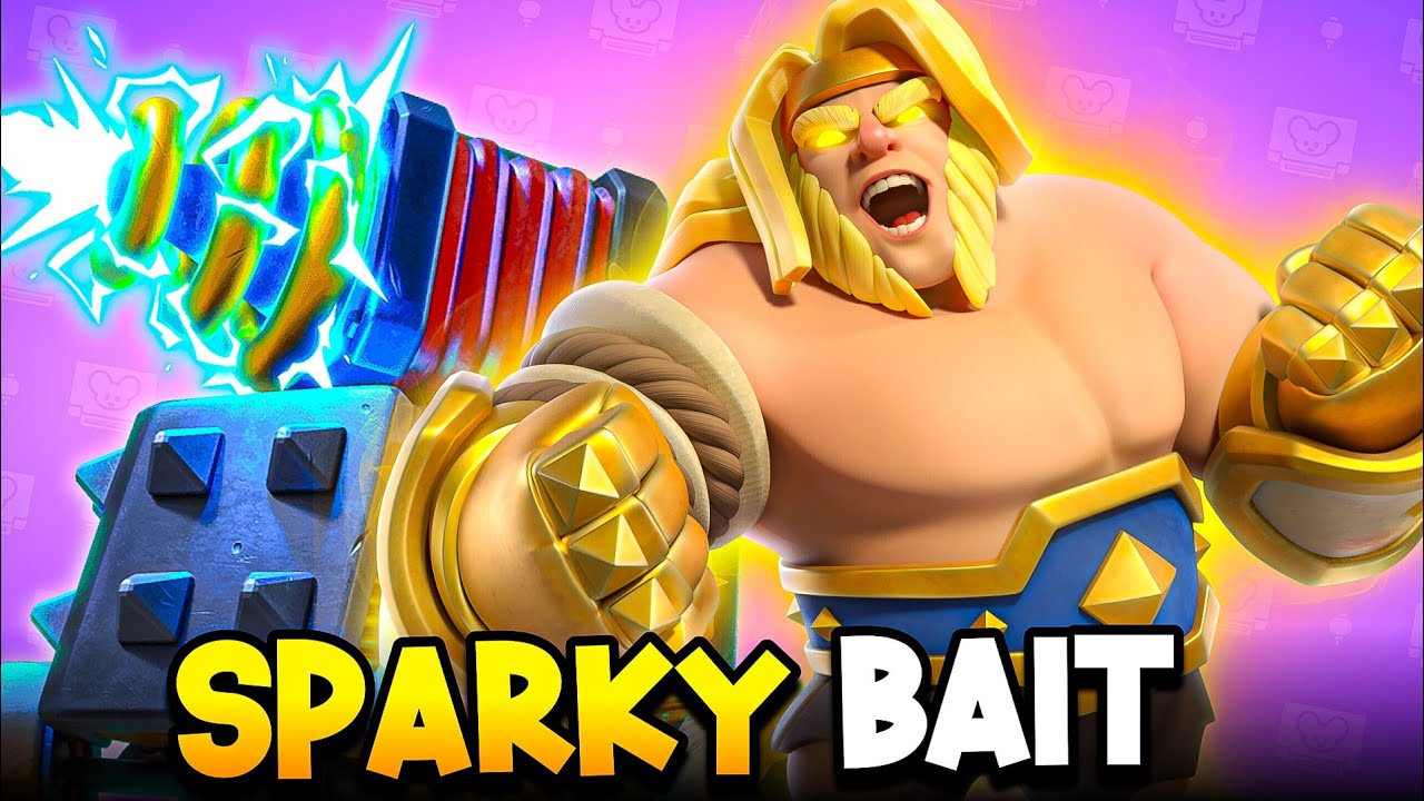 TOP LADDER PUSH WITH GIANT SPARKY BAIT DECK - Clash Royale