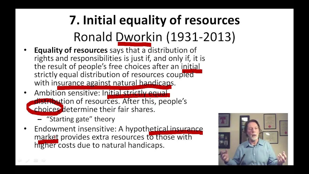 6.5 Equality of resources and the difference principle (17:03)