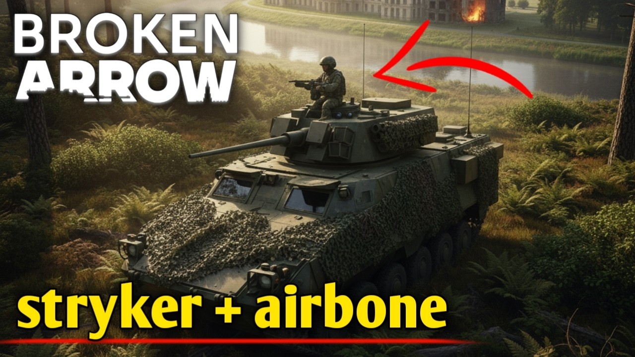 🚁 Stryker + Airborne em Ação! Recon e Suporte no Palácio de Jelgava | Broken Arrow