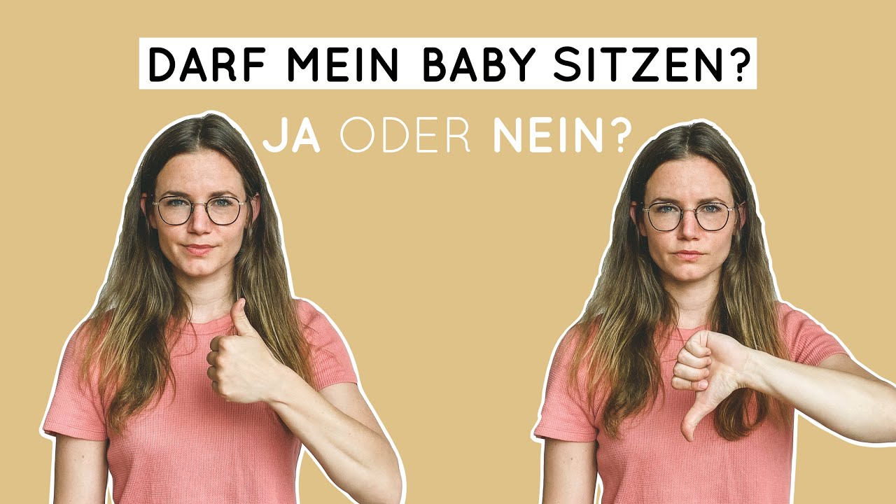 Schadet Sitzen meinem Baby? Wie lange darf es sitzen? | FRAG DR. NELE!