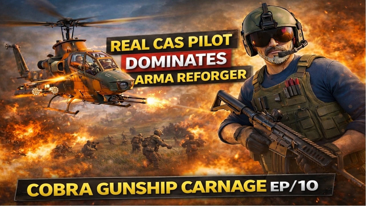 Настоящий пилот непосредственной авиационной поддержки играет в ARMA Reforger | Бойня на боевом в...