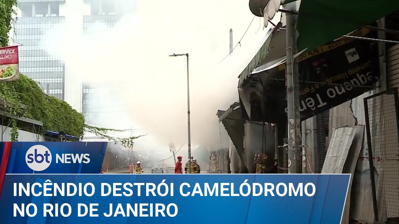 Camelódromo da Uruguaiana é atingido por incêndio no centro do Rio de Janeiro | #SBTNews (13/01/25)