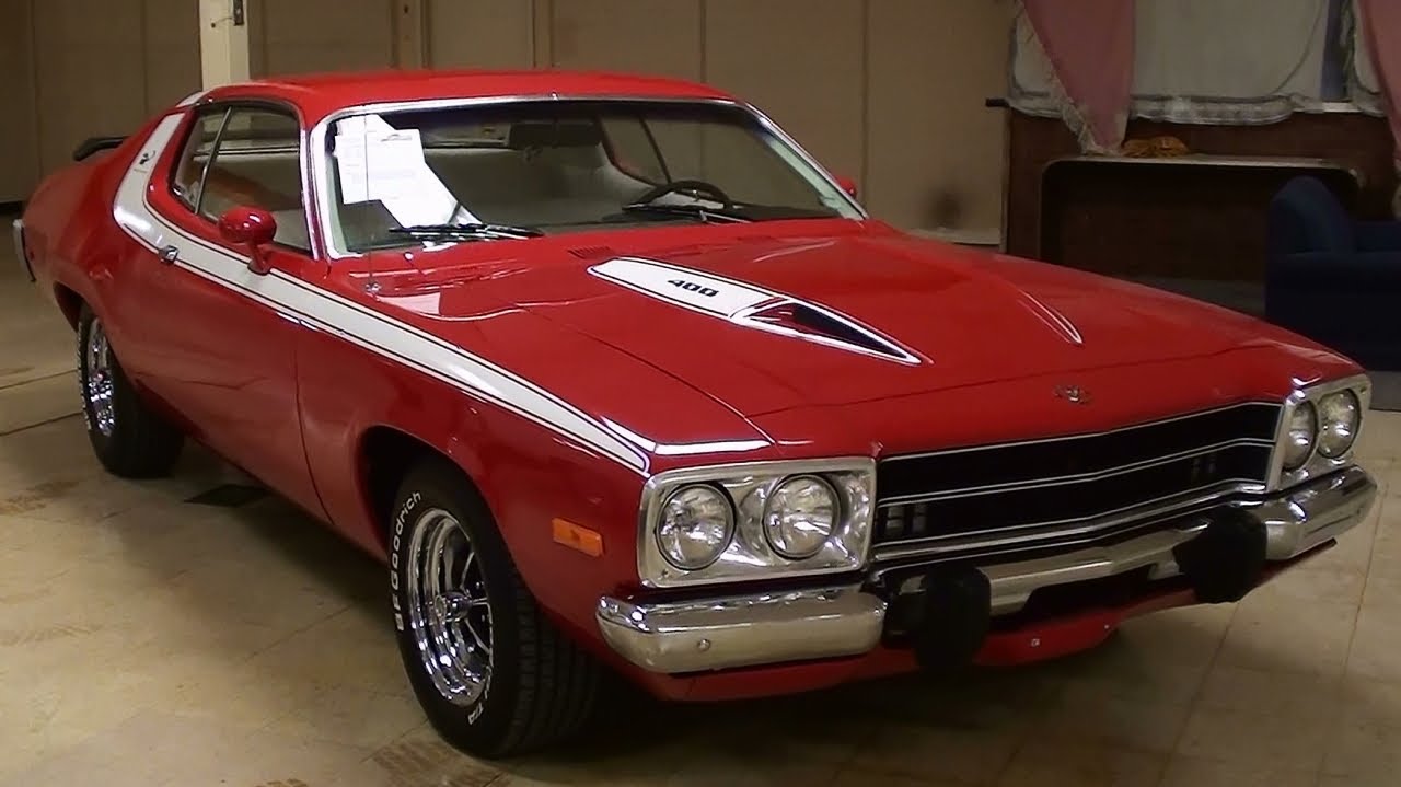 1973 Plymouth Road Runner 400 V8, четыре скорости