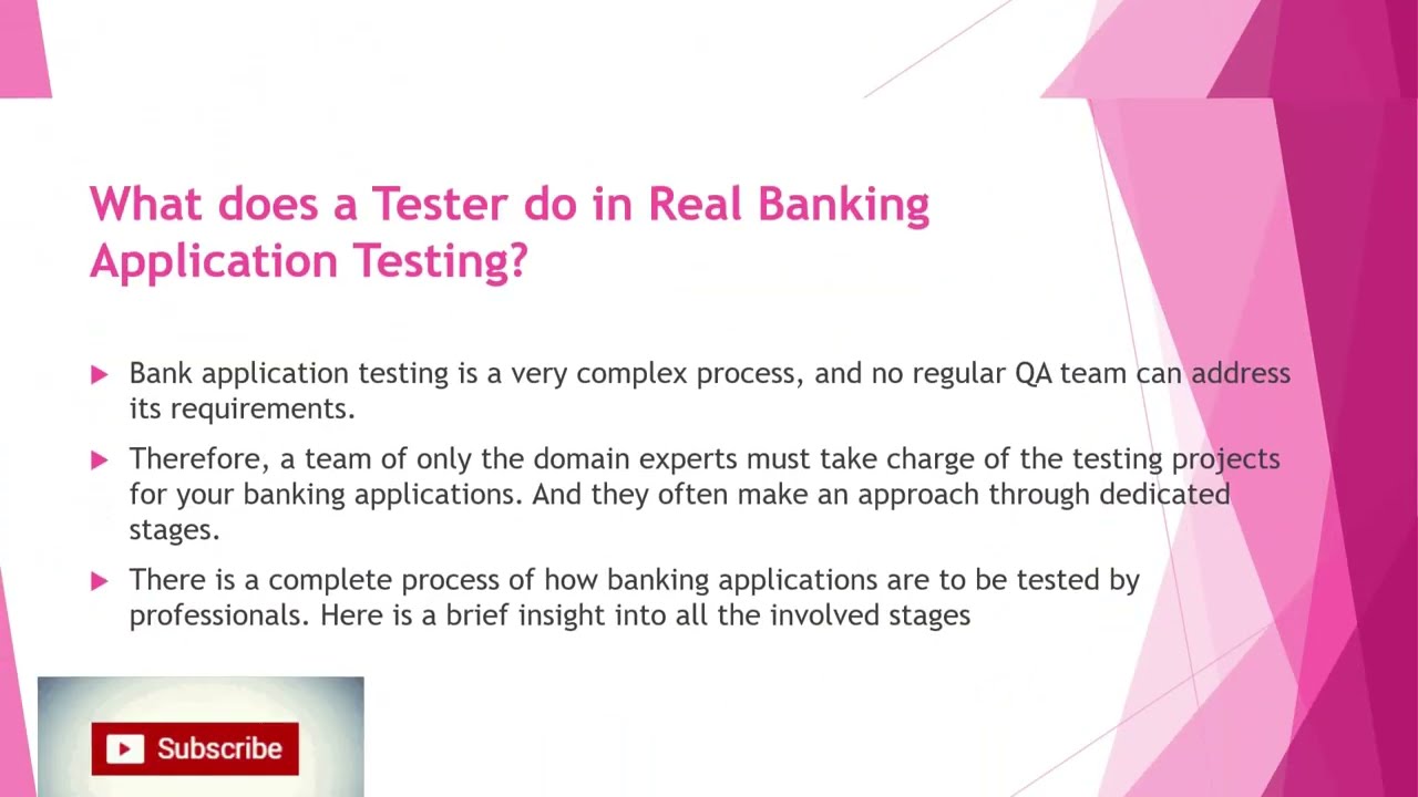 Importance of software Testing  for Banking Application