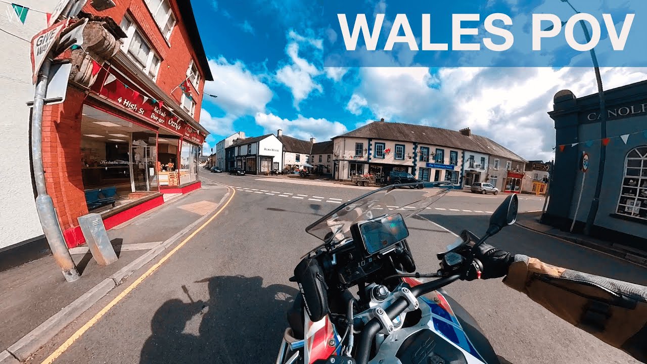 Wales exploration: Llandovery and A40 road | BMW #R1250GS Adventure | POV #23 | 4K