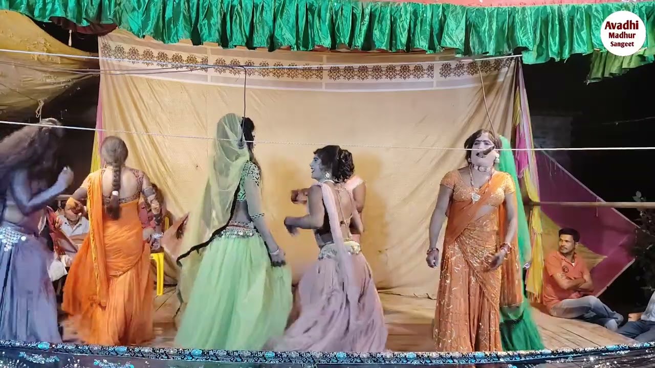कोरस म्यूजिक पर डांस और होली गीत रंजीत पन्नू अमित और रामविचार डांसर अवध संगीत पार्टी 8948997015