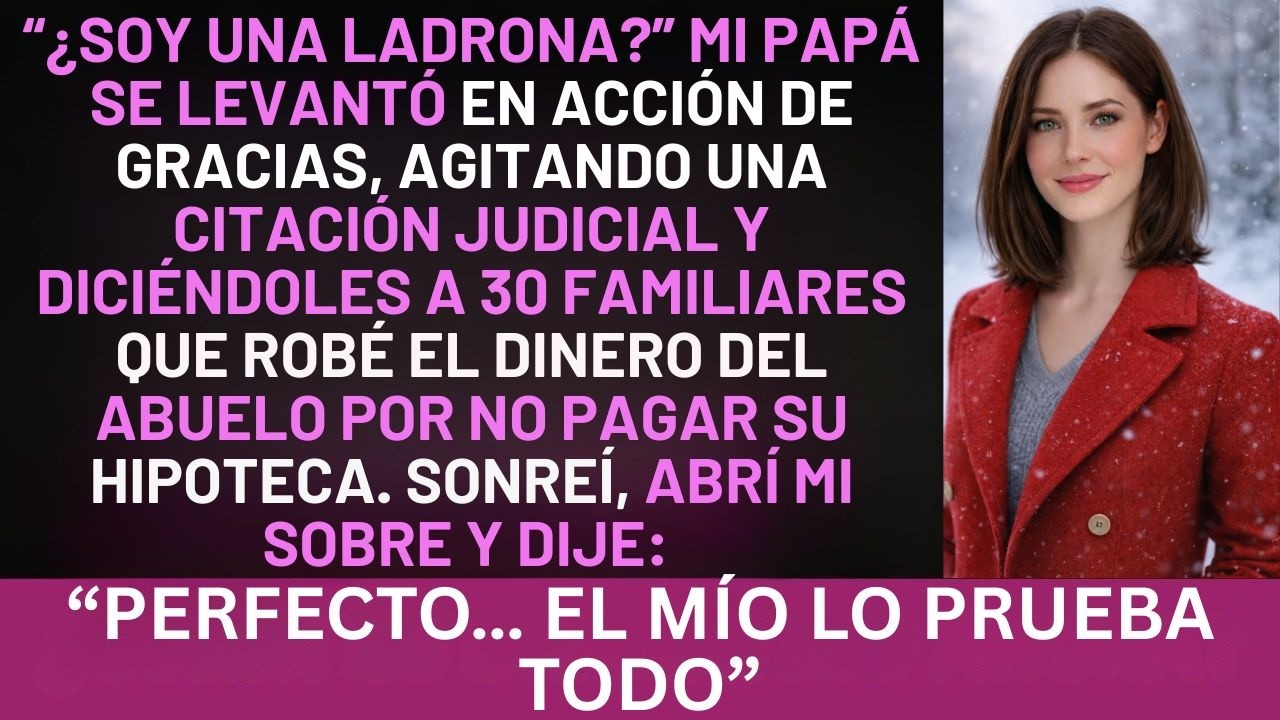 En Acción de Gracias, mis padres me llamaron ladrón—abrí mi sobre frente a 30 familiares.