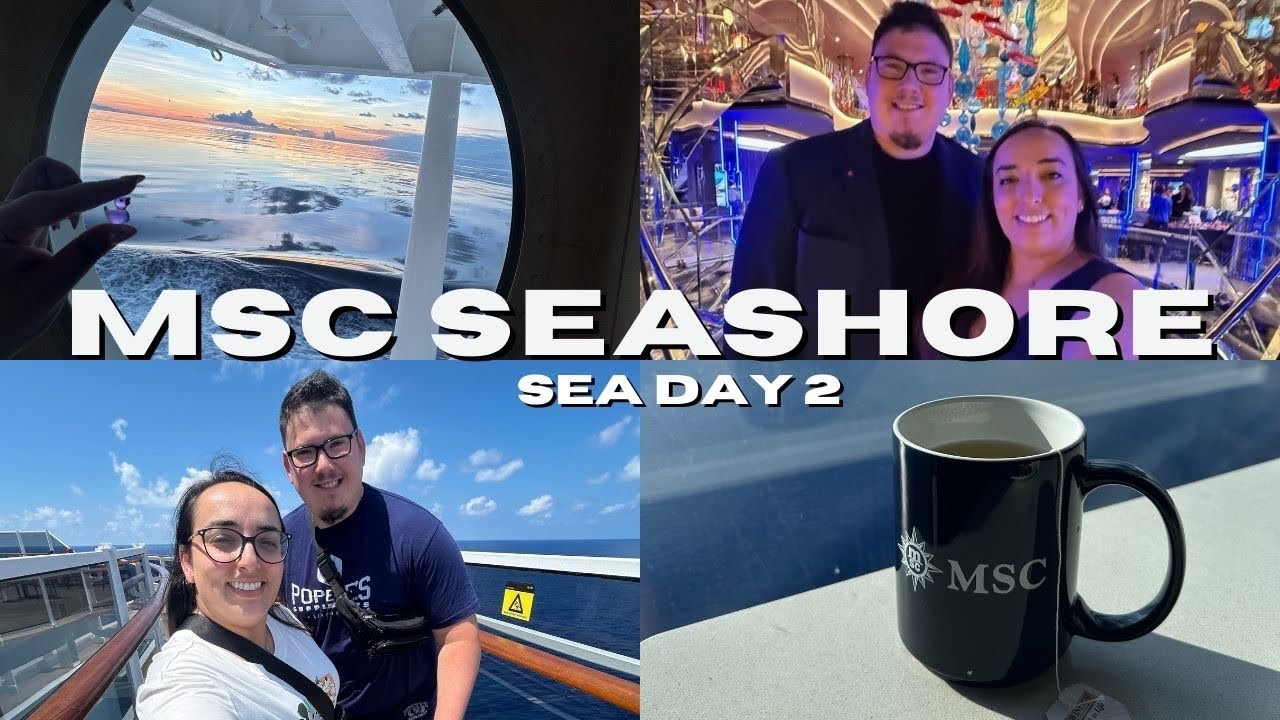 MSC Seashore Sea Day 2 🚢 | Bingo Win, Duck Hunt, Gala Night & Silent Disco| KarineElmo