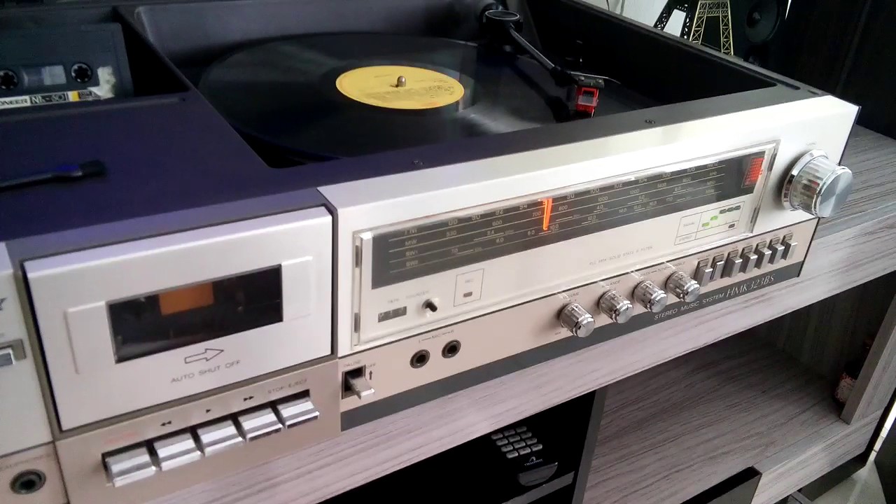 Sistema 3x1 Sony HMK 323bs vintage anos 80
