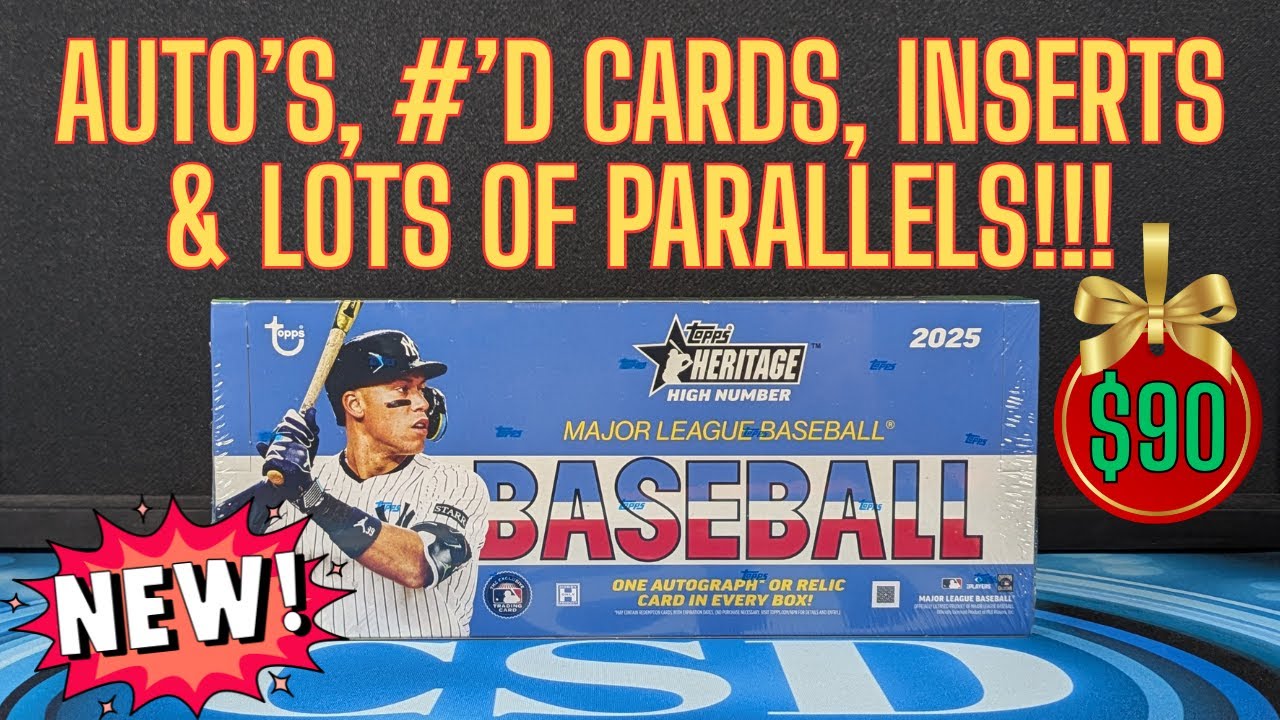 Обзор коллекционной коробки бейсбольных карточек Topps Heritage High Number 2025 года. В какой мо...