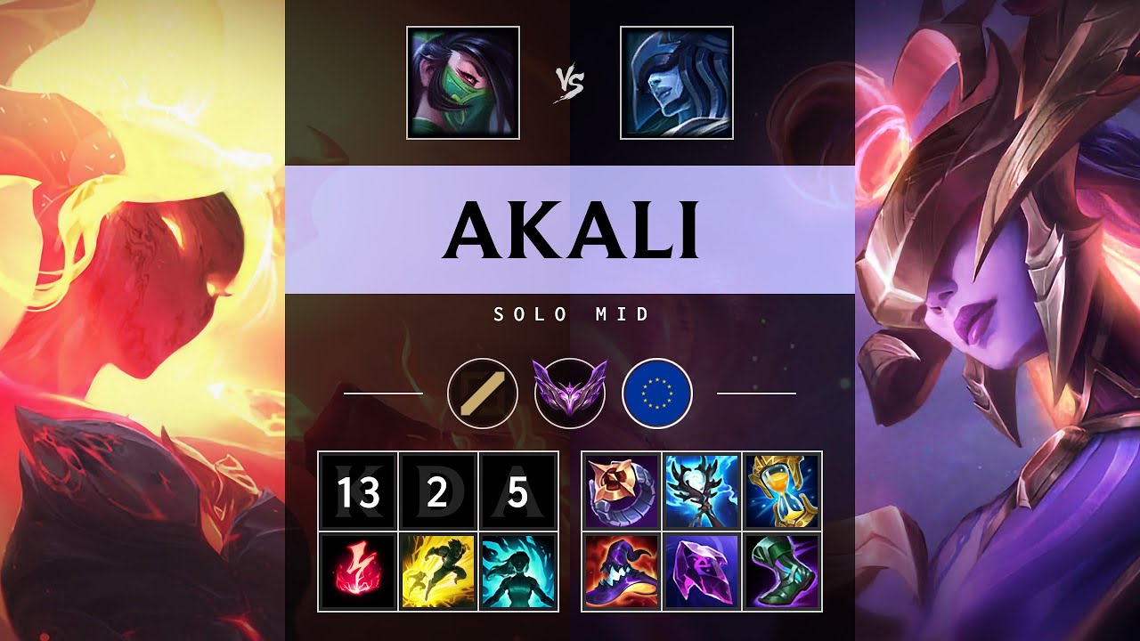 Akali Mid vs Lissandra: Godlike - EUW Master Patch 14.21