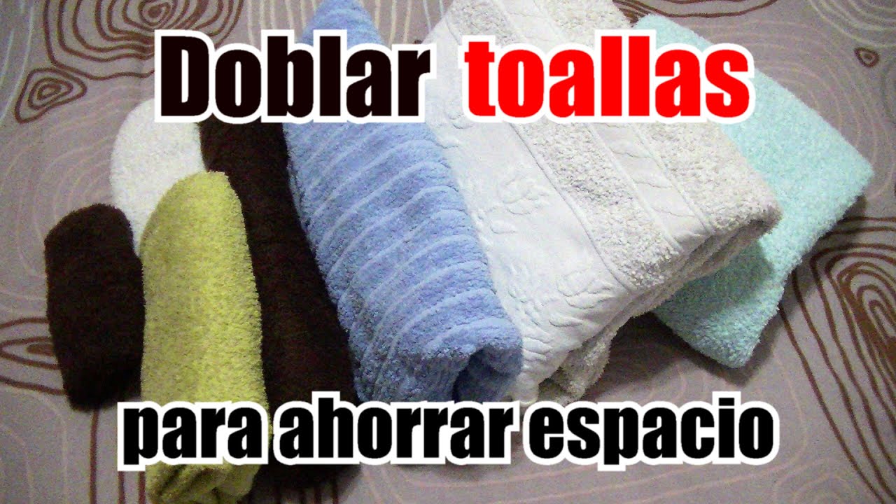 DOBLAR y organizar TOALLAS🧣 para AHORRAR ESPACIO. Método del bolsillito