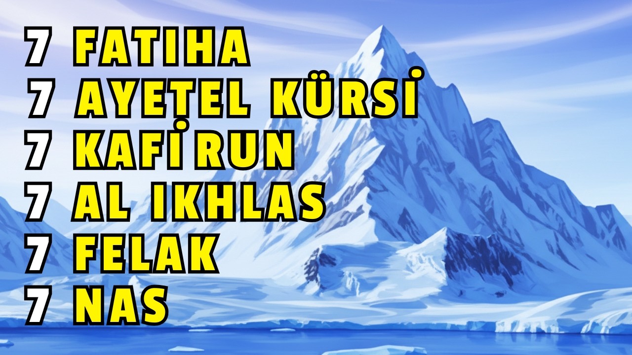 Koruyan Dualar: Ayetel Kürsi,Fatiha, Felak, Nas, Kafirun