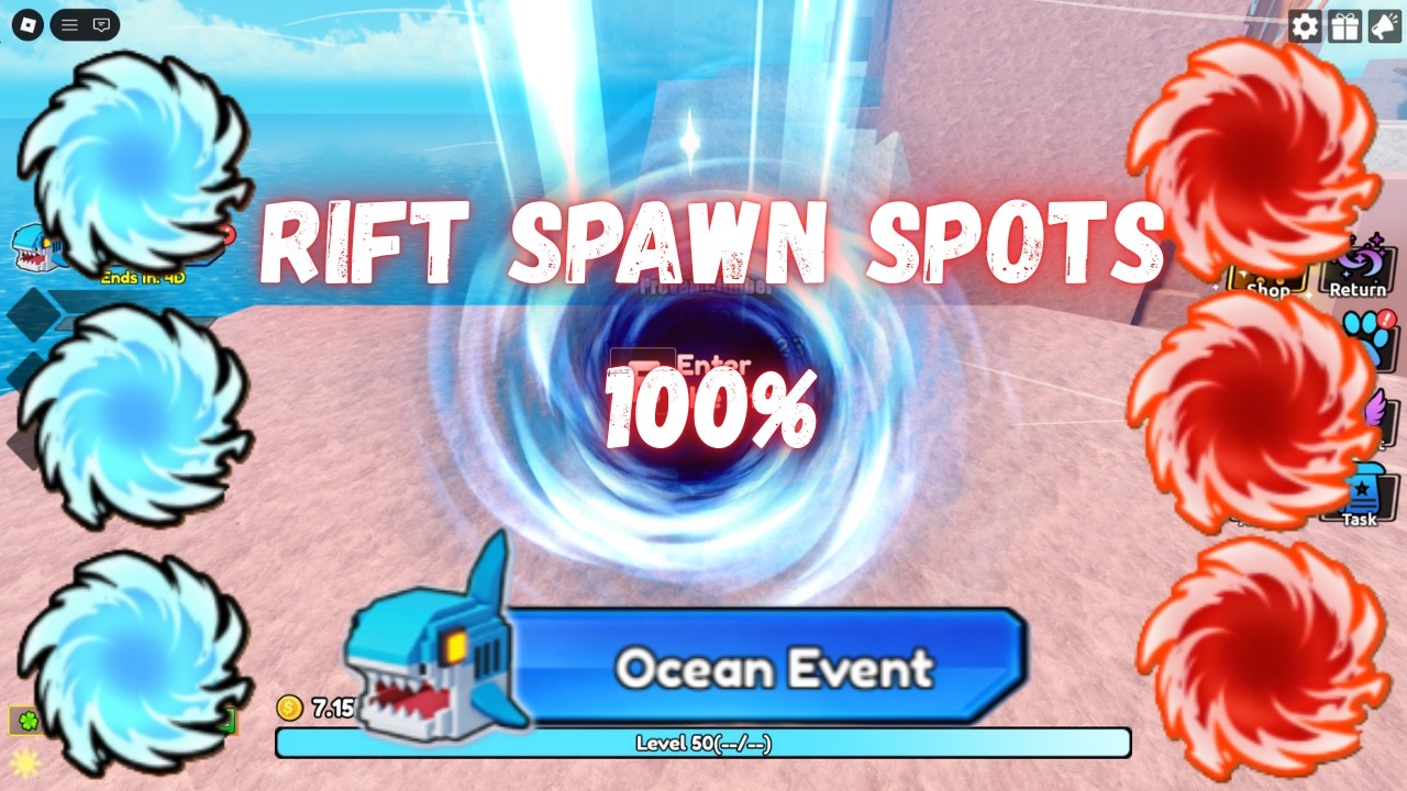 Rift Spawn Points in Catch a Monster!!